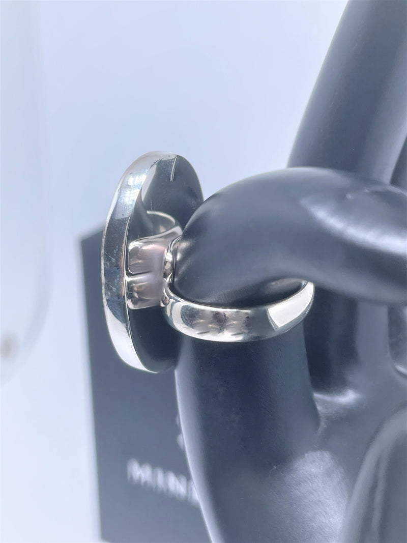 Big Oval Lapis Lazuli Sterling Silver Ring