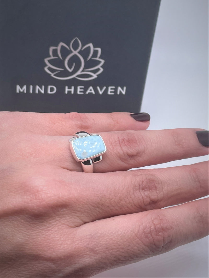 Blue Larimar .925 Silver Ring