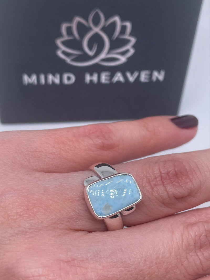 Blue Larimar .925 Silver Ring