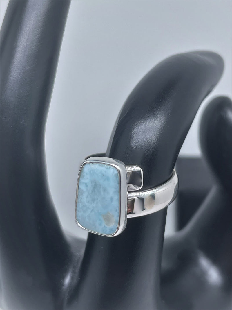 Blue Larimar .925 Silver Ring