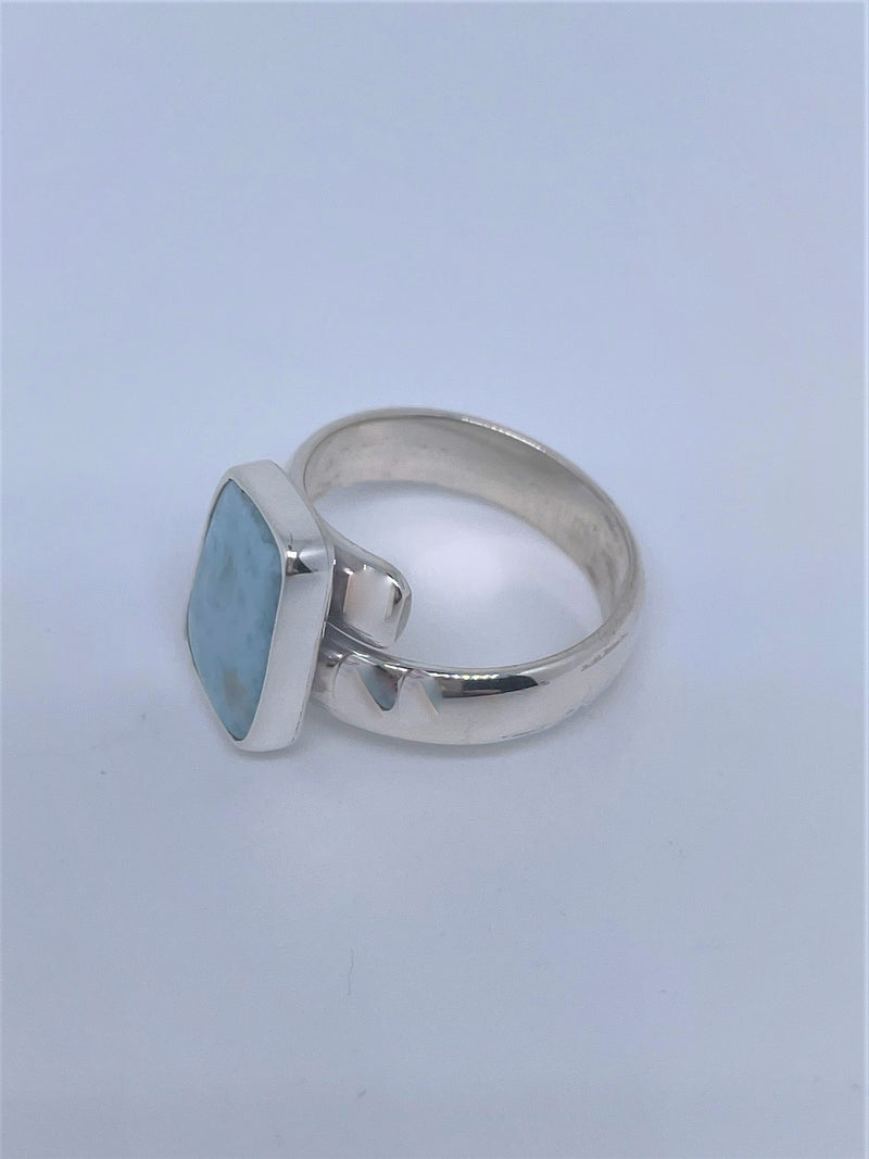Blue Larimar .925 Silver Ring